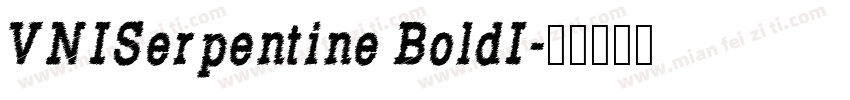 VNISerpentine BoldI字体转换